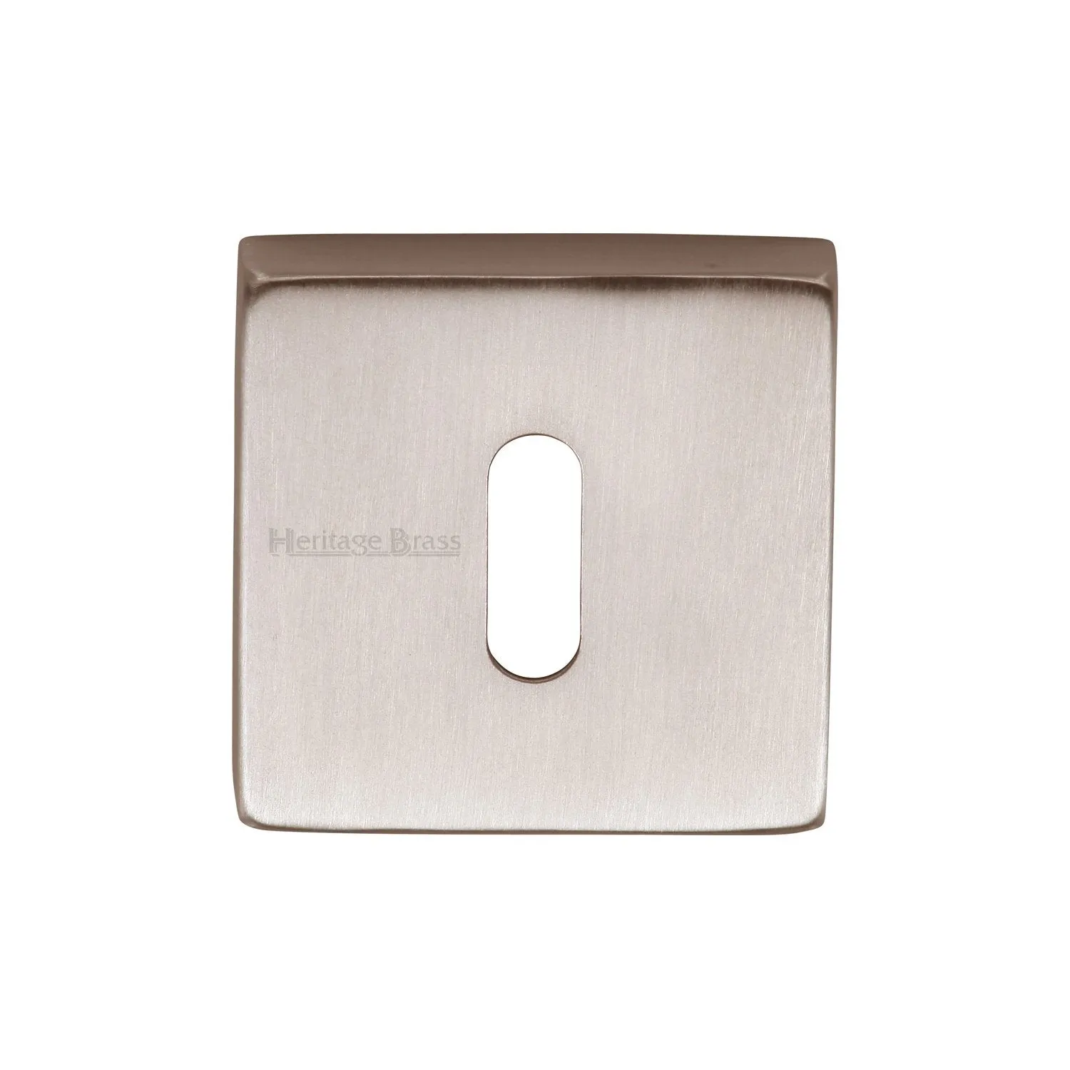 54 x 54mm Square Keyhole Escutcheon Concealed Fix