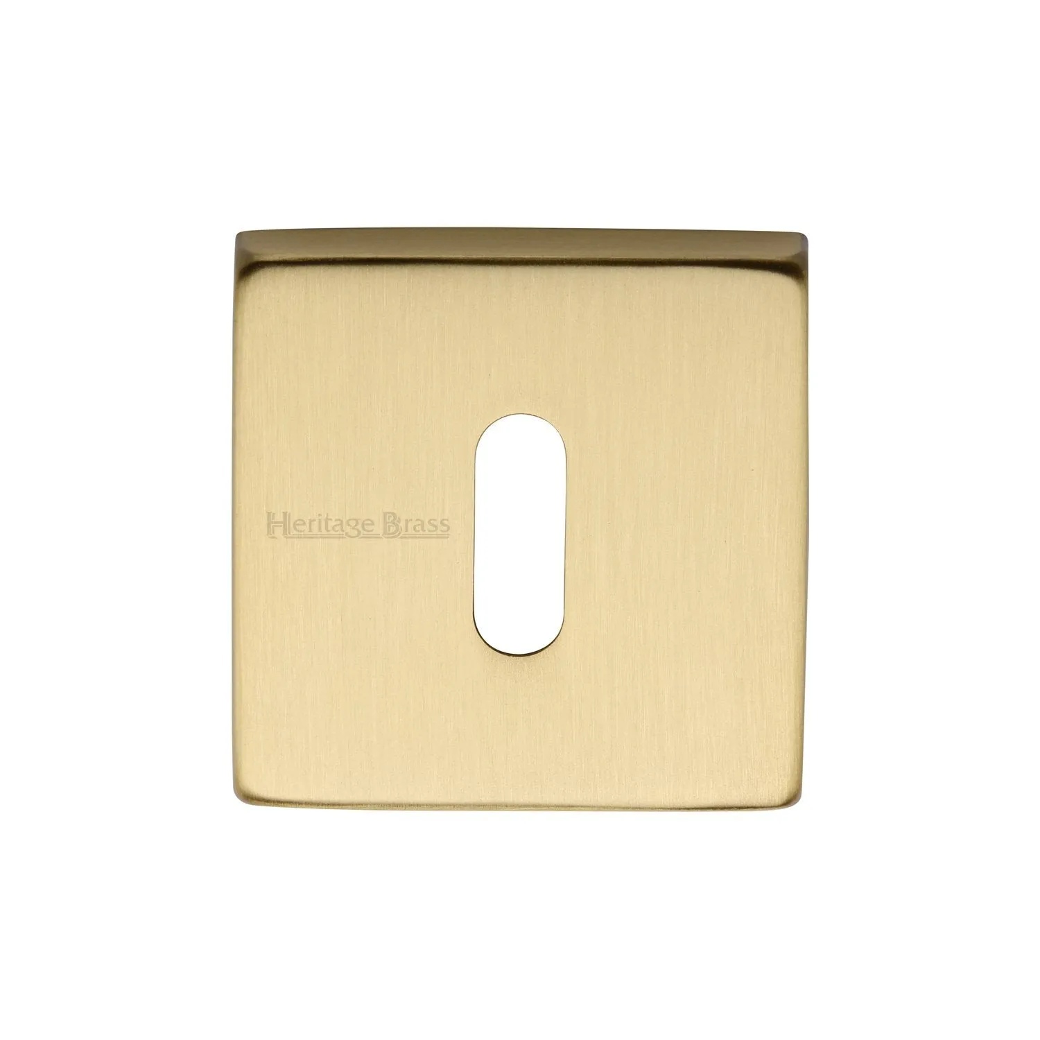 54 x 54mm Square Keyhole Escutcheon Concealed Fix