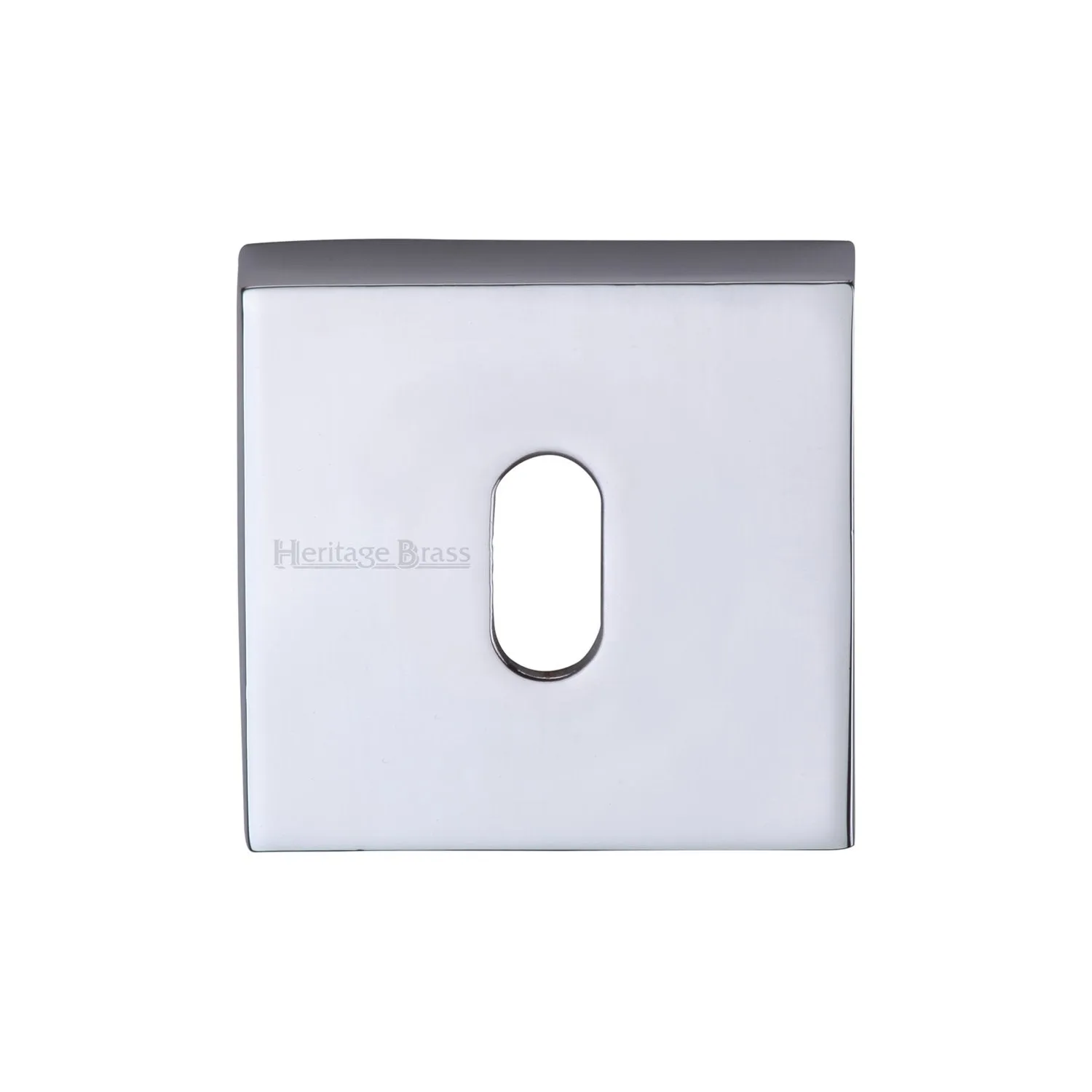 54 x 54mm Square Keyhole Escutcheon Concealed Fix