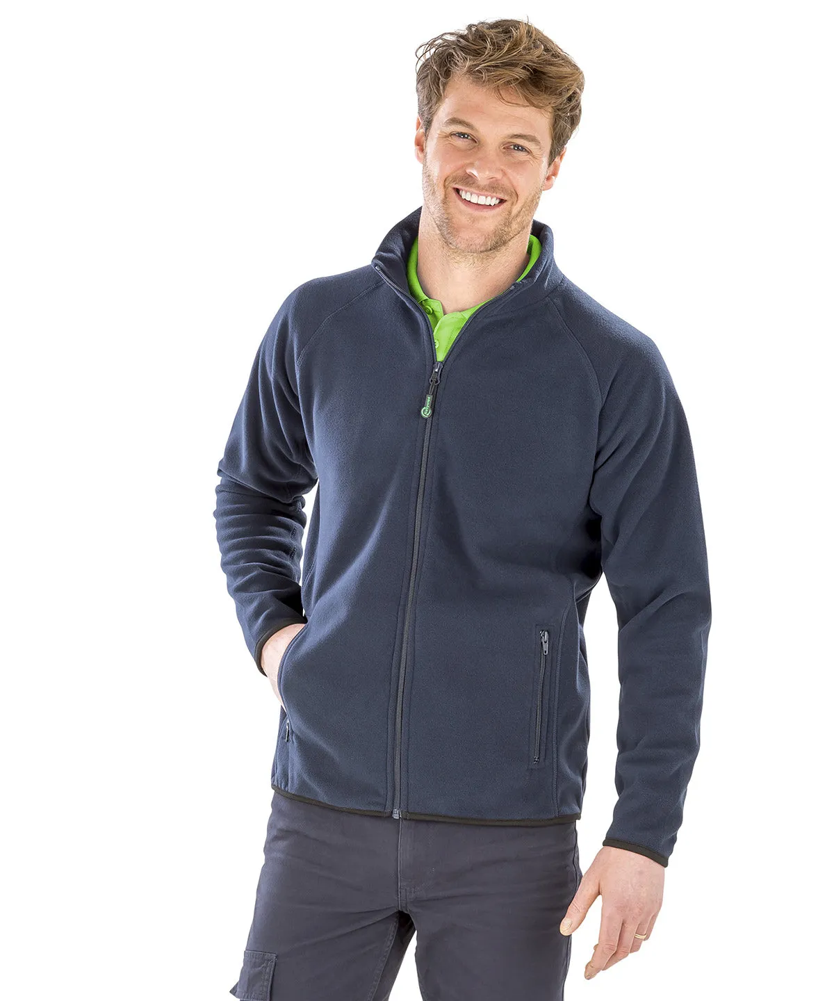 Black - Recycled fleece polarthermic jacket