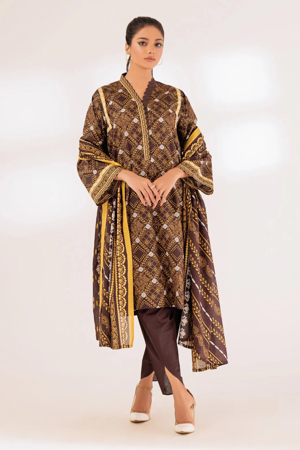 BROWN-LAWN-3 PIECE (SSS233P121)