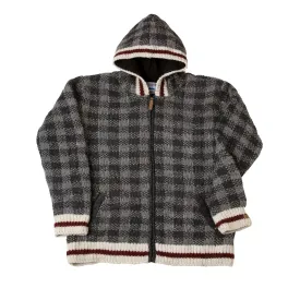 Charcoal Checker - Fleece Lined Wool Jacket