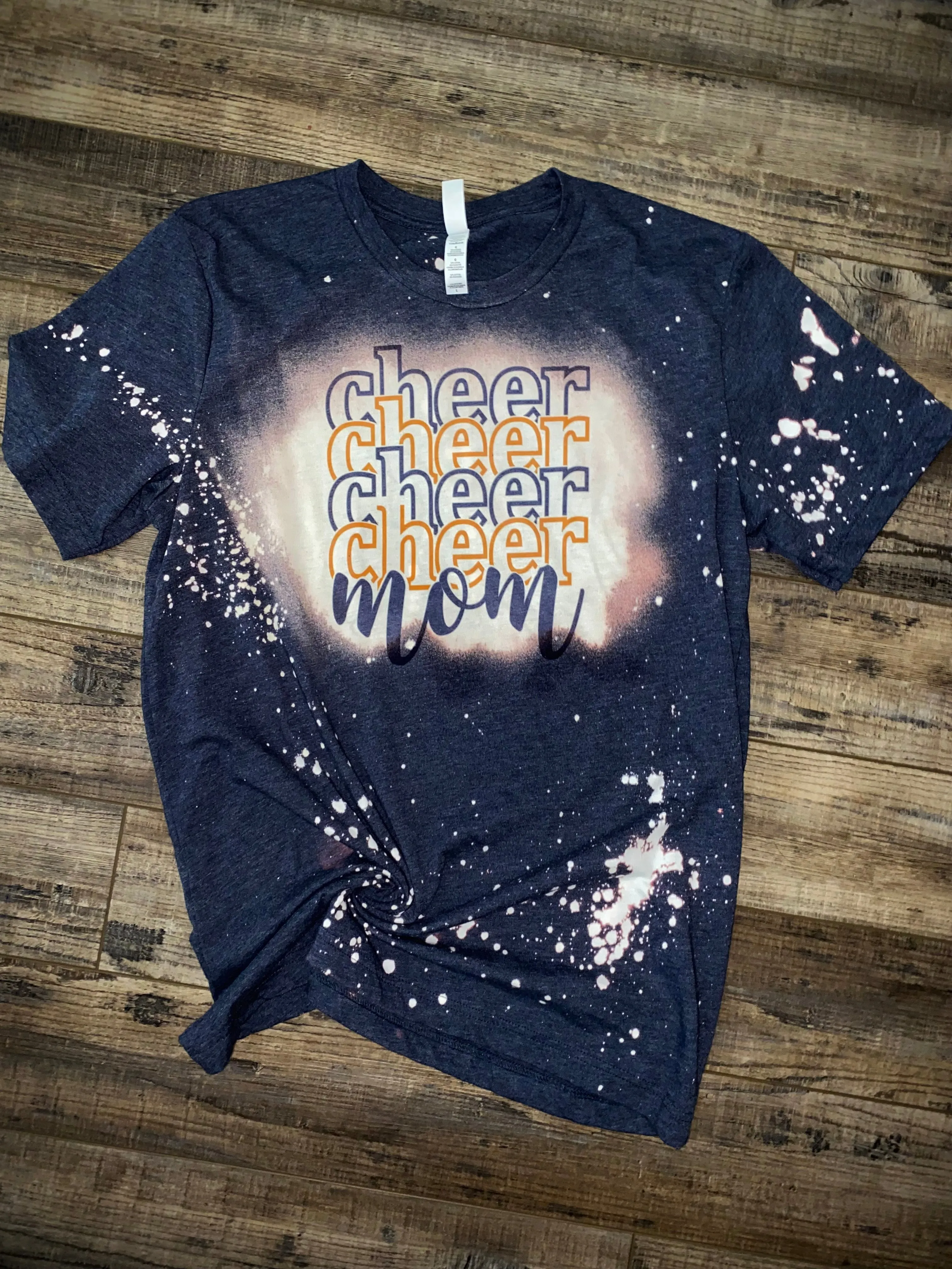 Cheer Mom (navy & gold)