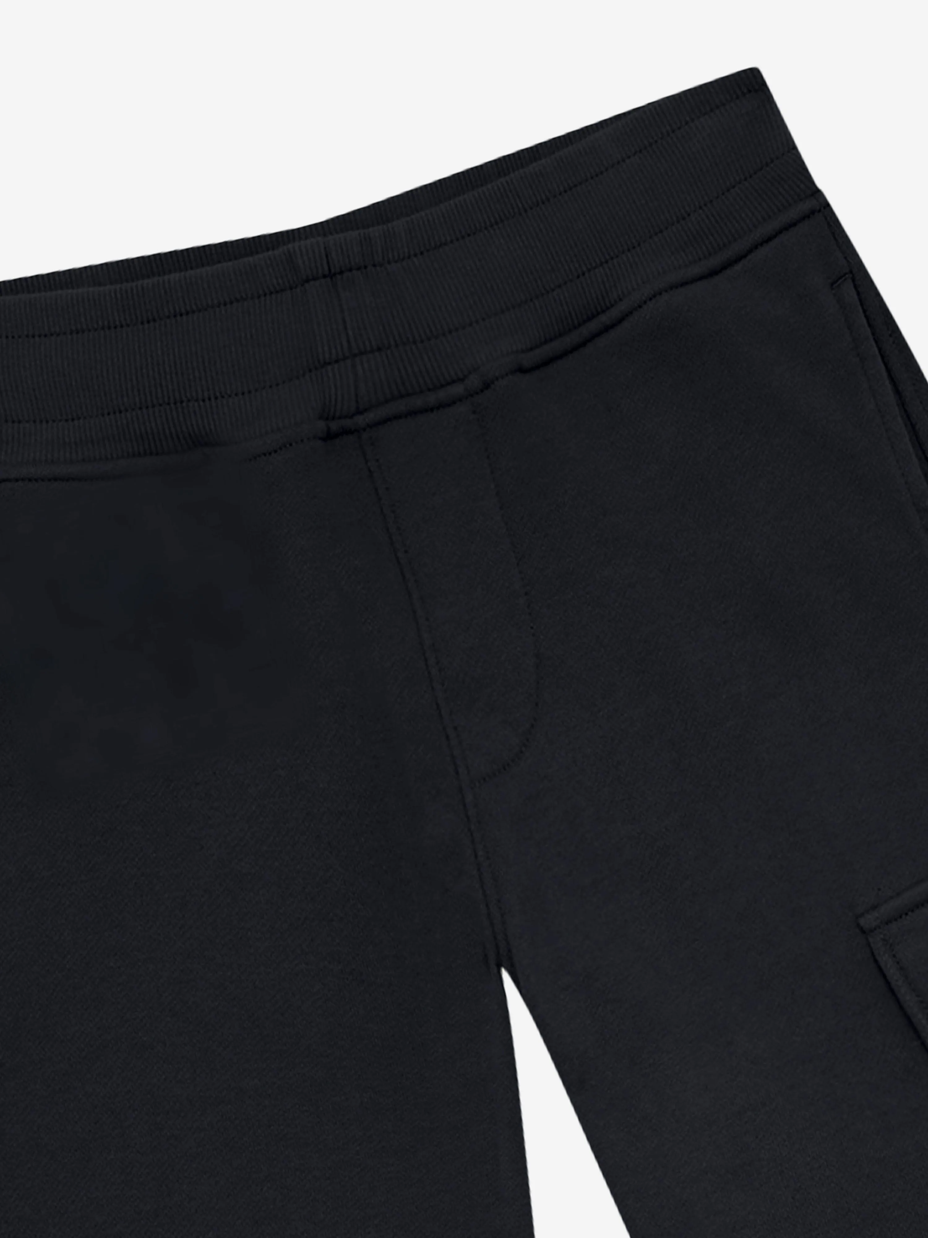 C.P. Company Boys Cargo Joggers in Black