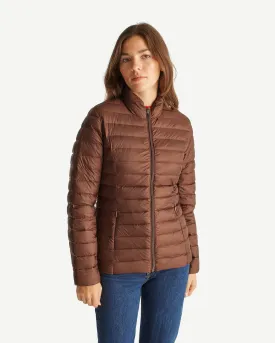 Dark chocolate Cha lightweight puffer jacket