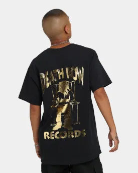 Deathrow Records Deathrow Logo T-Shirt Black/Gold