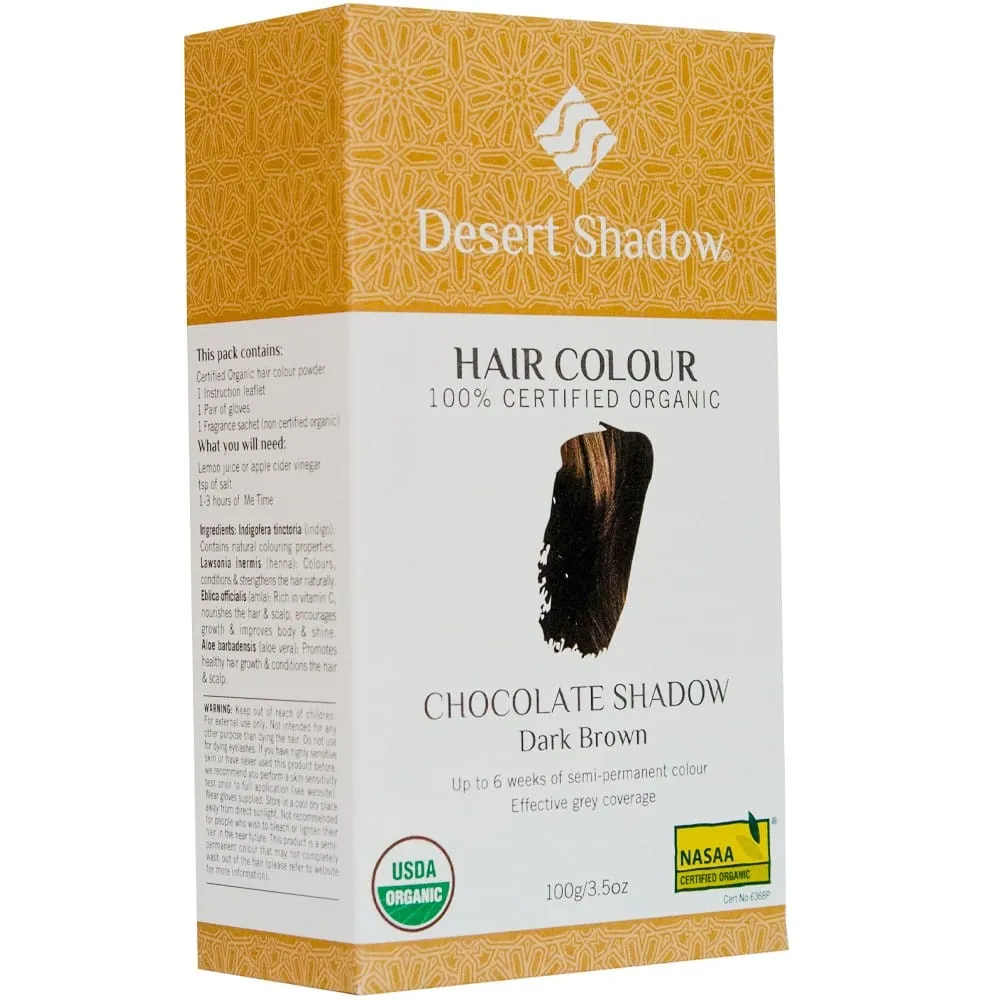 Desert Shadow Organic Hair Colour 100g - Chocolate Shadow