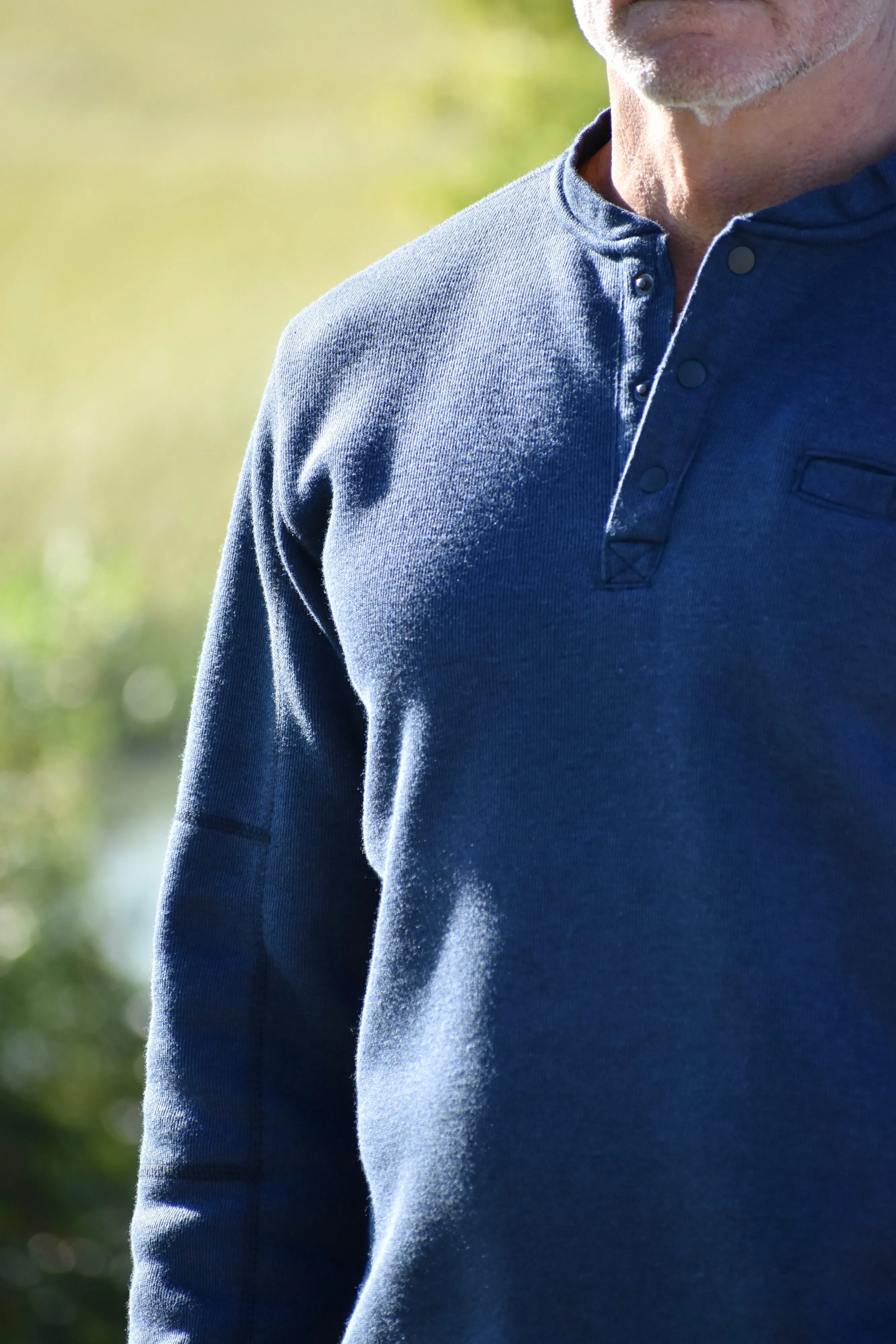 Fleece Lined Rib Henley