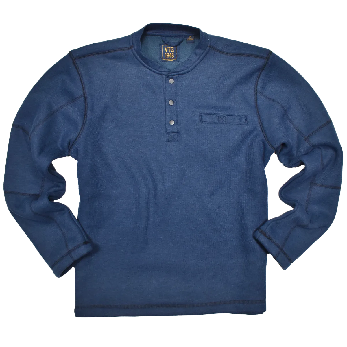 Fleece Lined Rib Henley