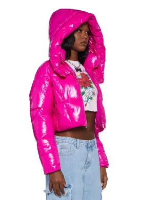 Futuristic Flair Puffer Jacket