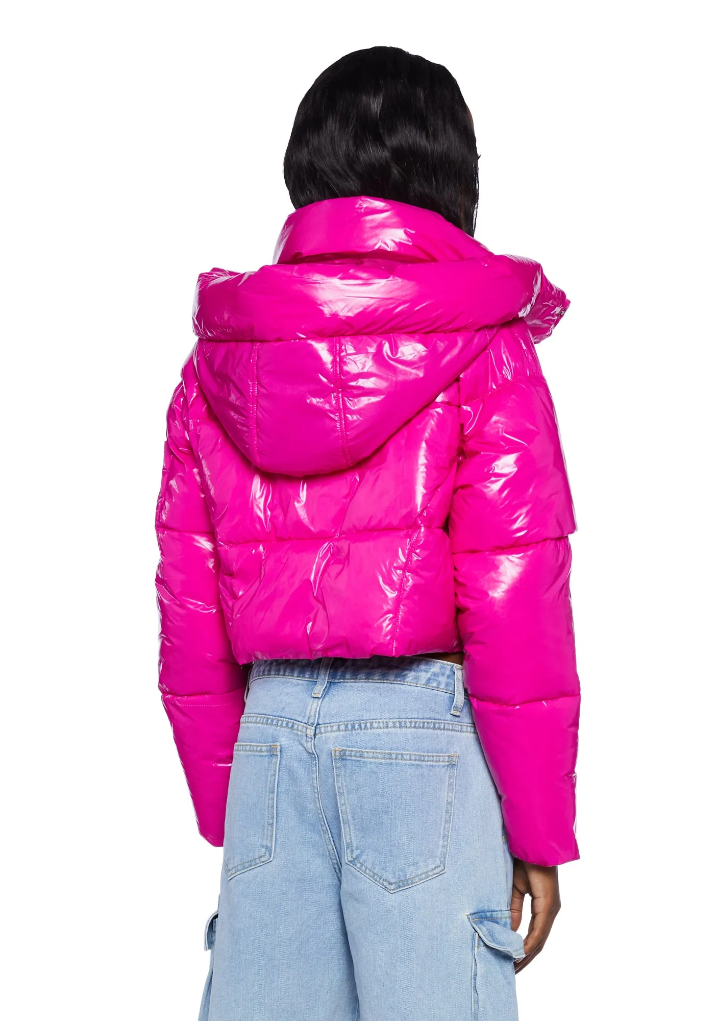 Futuristic Flair Puffer Jacket