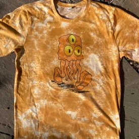 Jelly Man gold tie dye shirt (MEDIUM)