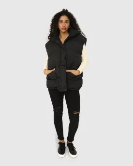 Landslide Zip-Off Puffer Vest- Black