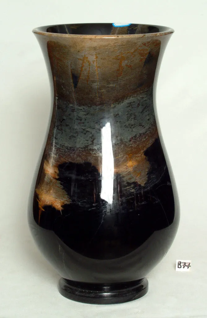 Marble Vase Ancient black