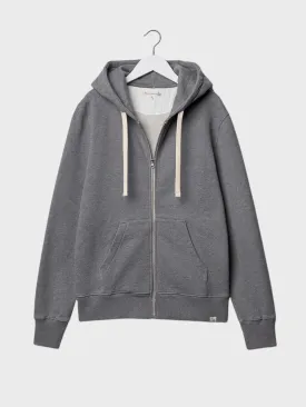 Merz Hooded Zip Jacket 13 Oz Relaxed Fit Grey Melange