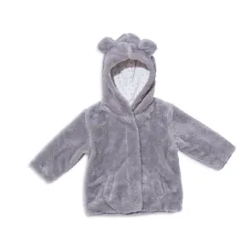 Minky Magnetic Jacket - Drizzle Gray with Ditsy Star Lining