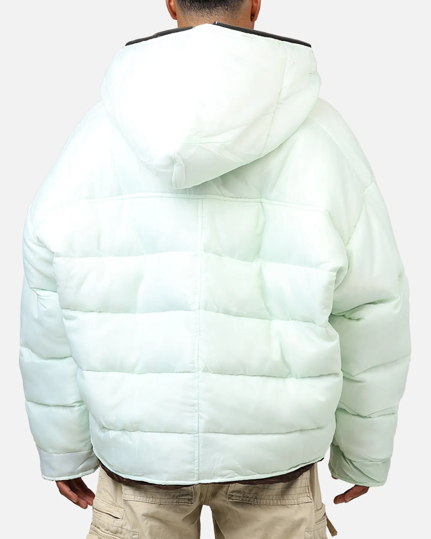 MNML Reversible Full Zip Puffer Jacket Mint