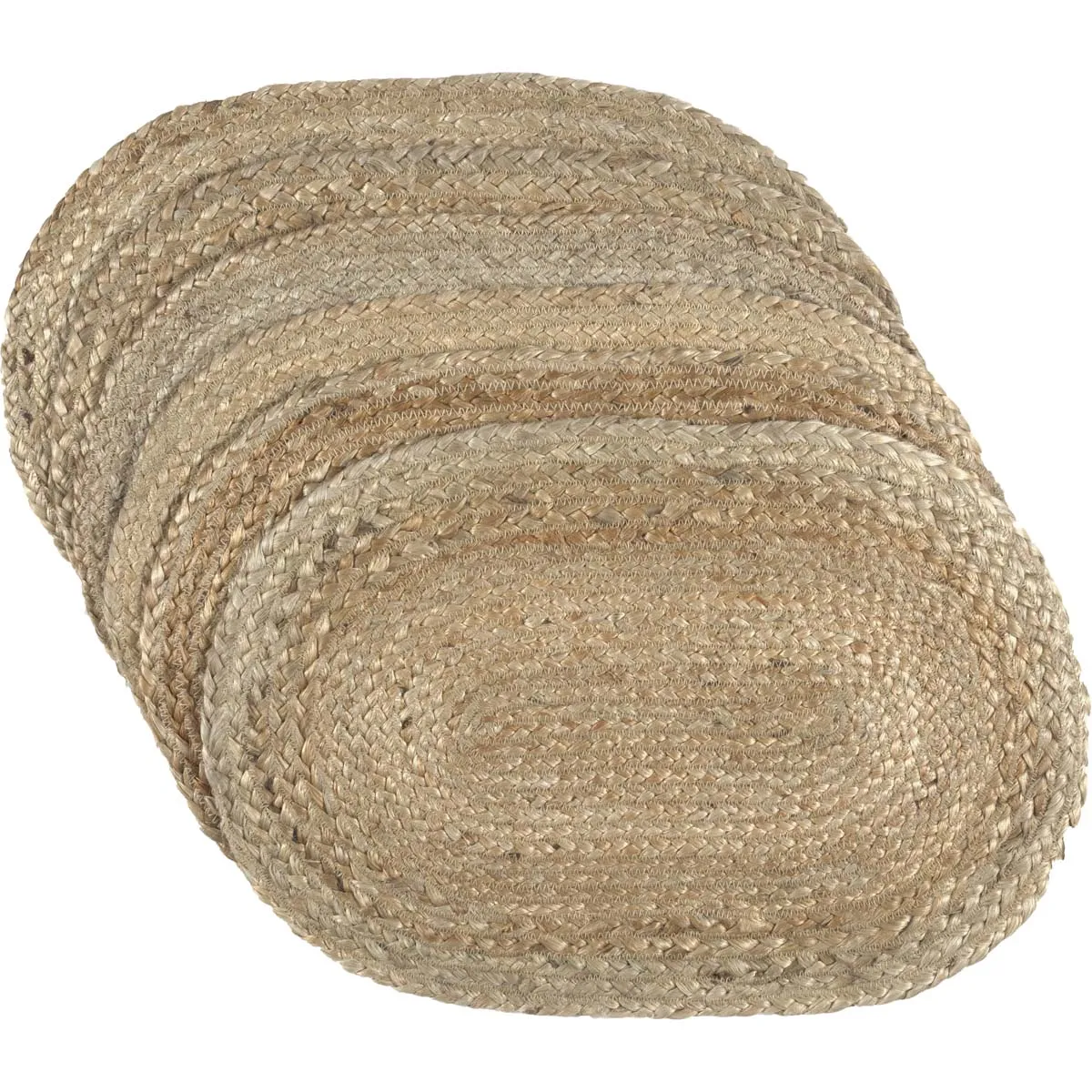 Natural Braided Placemat 12x18" - Set of 6