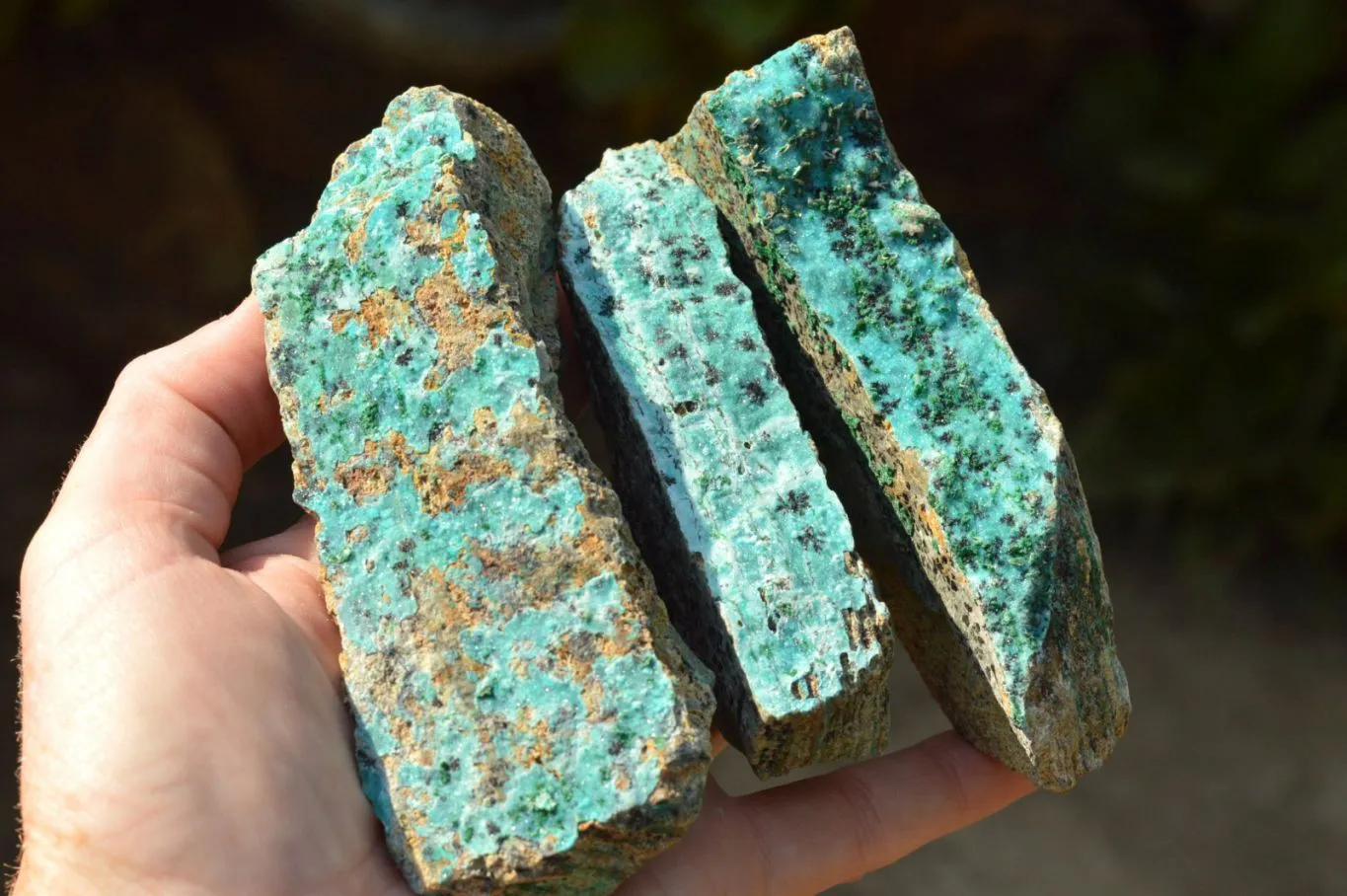 Natural Drusy Crystalline Chrysocolla With Malachite & Black Heterogenite x 8 From Likasi, Congo