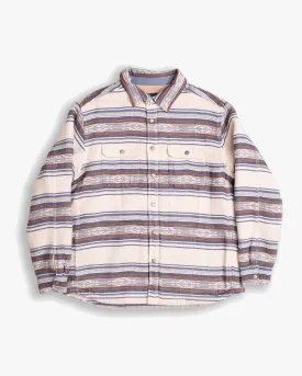 Pendleton Bay City Sherpa Lined Overshirt - Saltillo Stripe