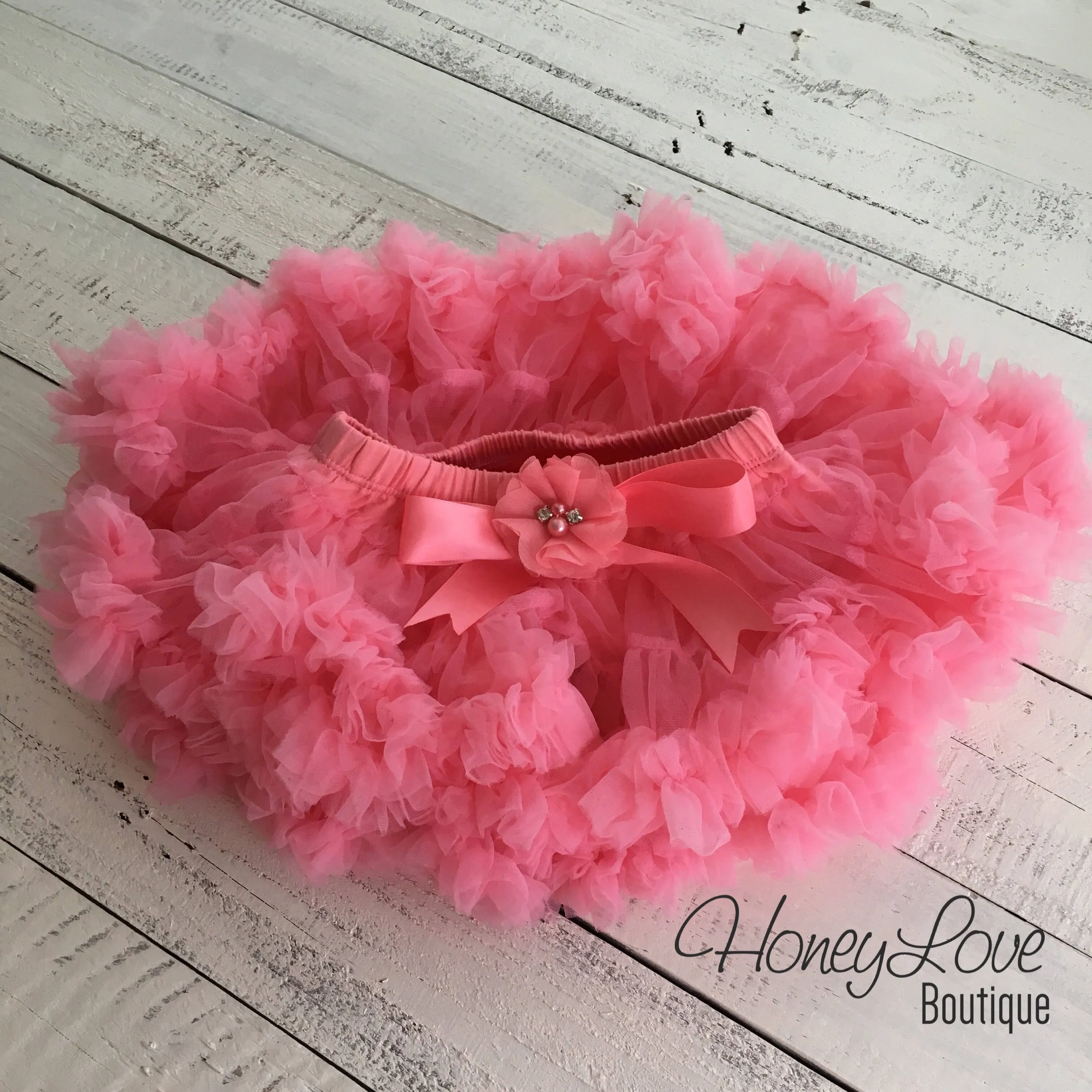 Personalized 1st Birthday Princess outfit - Gold Glitter and Coral Pink - embellished pettiskirt