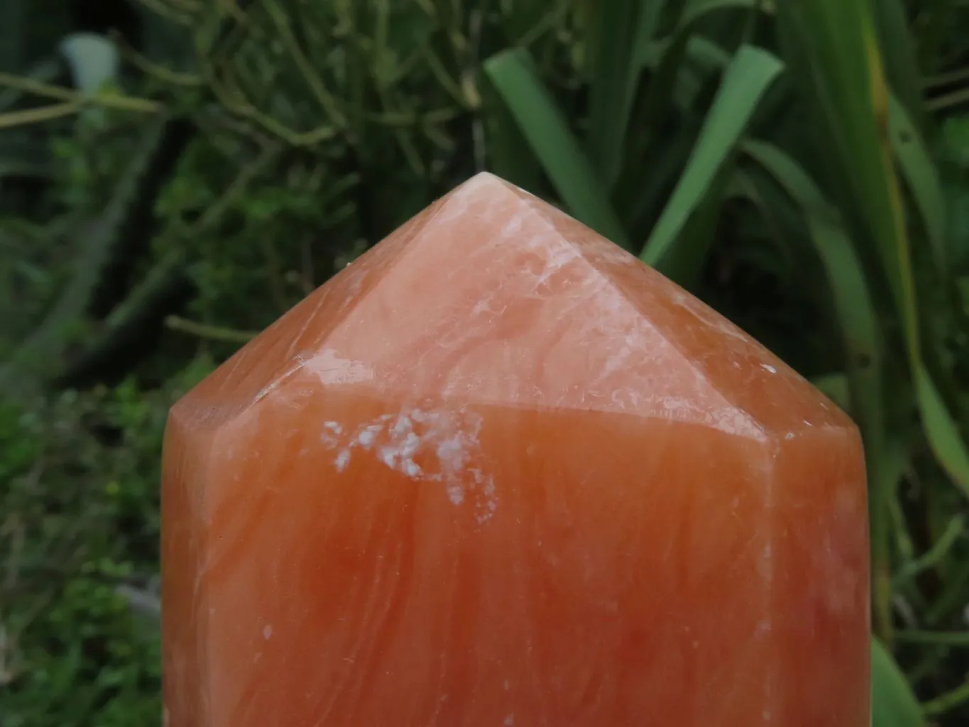 Polished A Grade Orange Twist Calcite Crystal Tower x 1 From Maevantanana, Madagascar