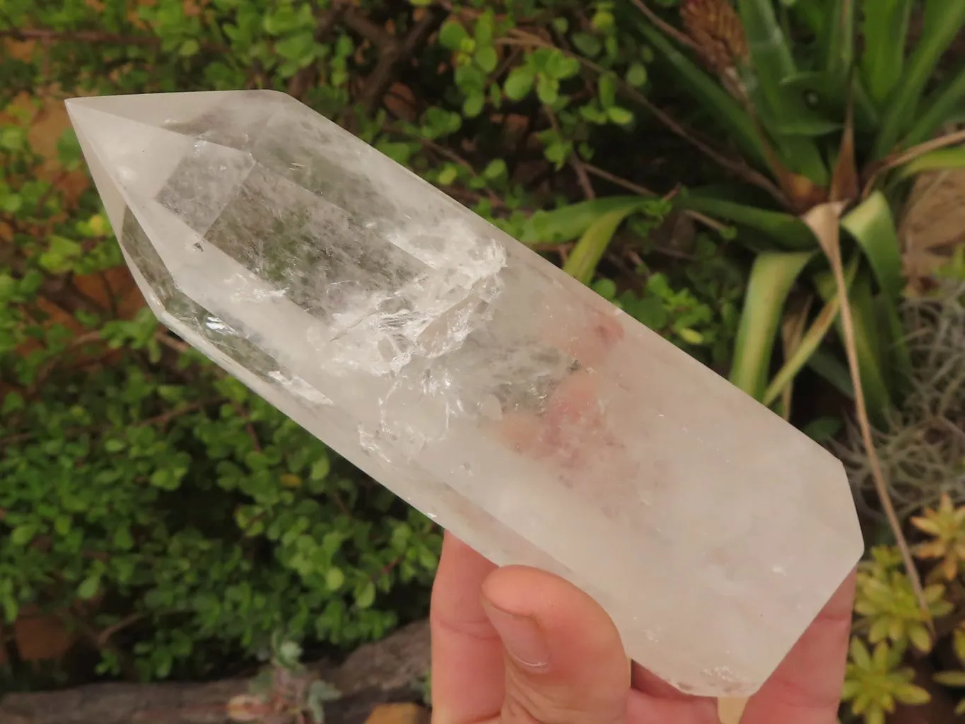 Polished Clear Quartz Crystal Points x 4 From Madagascar