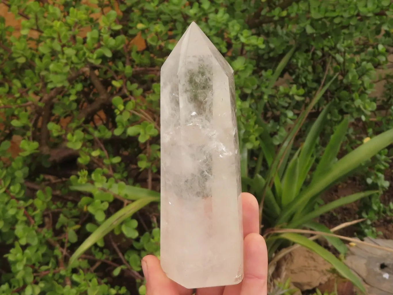 Polished Clear Quartz Crystal Points x 4 From Madagascar