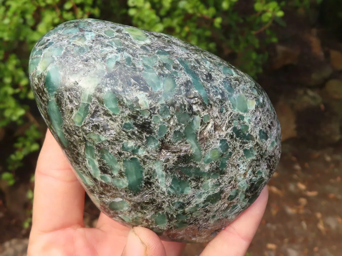 Polished Emerald Mica In Matrix Standing Free Forms x 2 From Mutoko, Zimbabwe