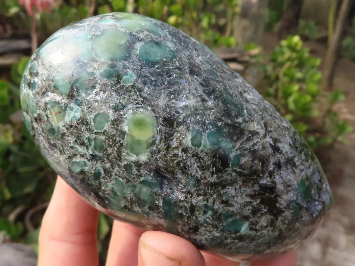 Polished Emerald Mica In Matrix Standing Free Forms x 2 From Mutoko, Zimbabwe