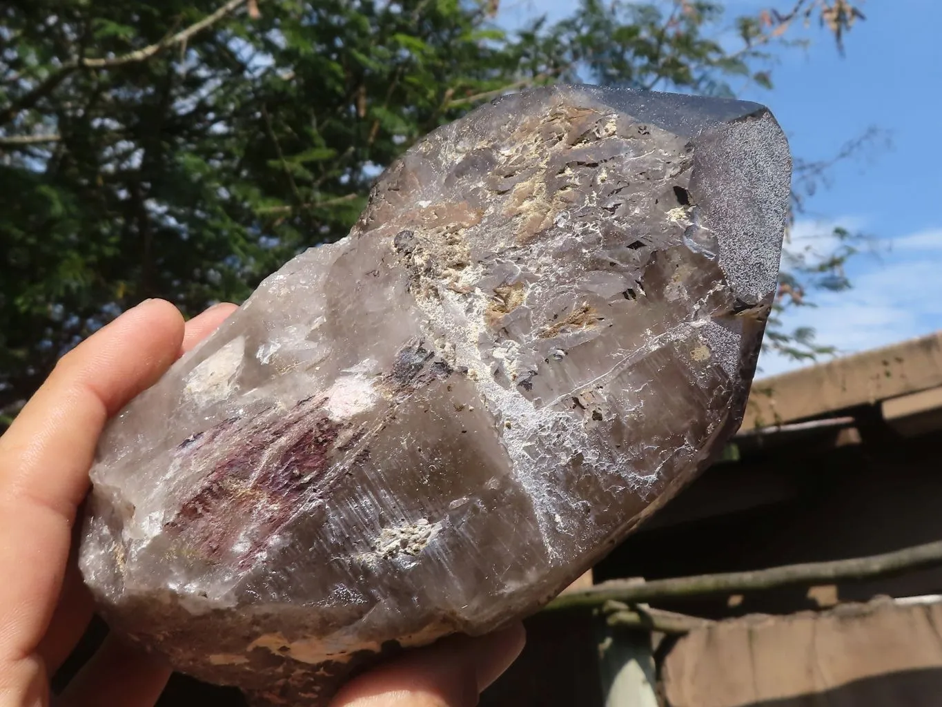 Polished Large Smokey Quartz Crystals  x 2 From Mulanje, Malawi