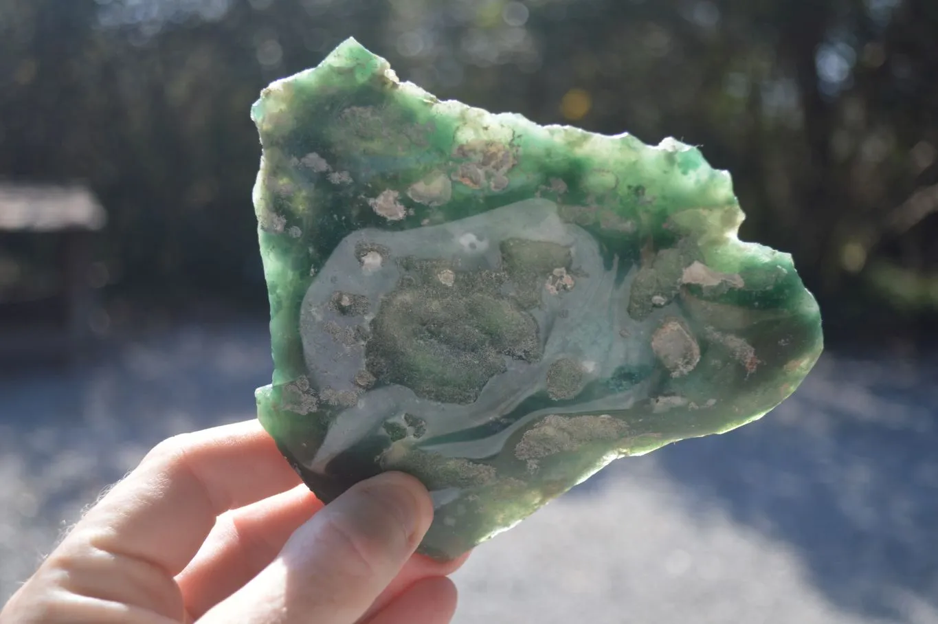 Polished One Side Polished Emerald Mtorolite Plates  x 4 From Zimbabwe