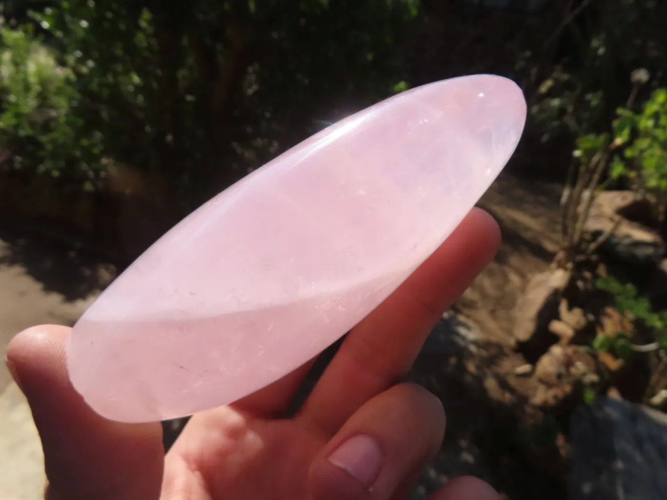 Polished Pink Rose Quartz Points & Standing Free Form x 3 From Antsirabe, Madagascar