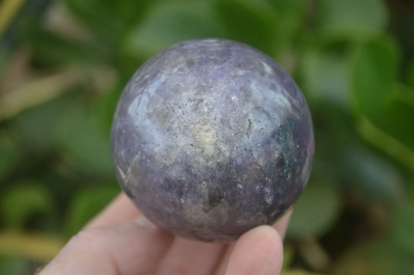 Polished Purple Rubellite Spheres (Some With Rubellite) x 6 From Madagascar