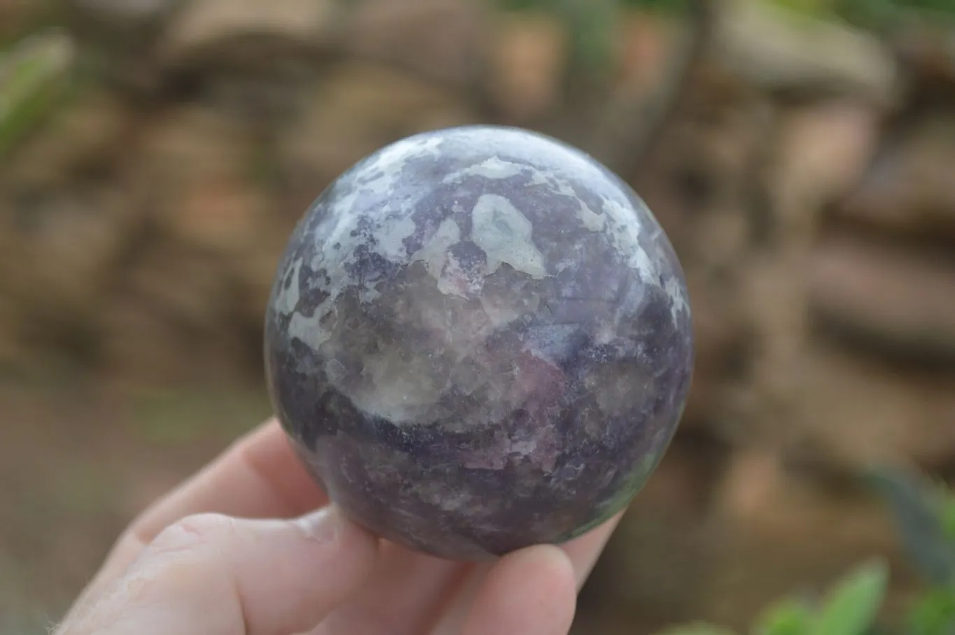 Polished Purple Rubellite Spheres (Some With Rubellite) x 6 From Madagascar