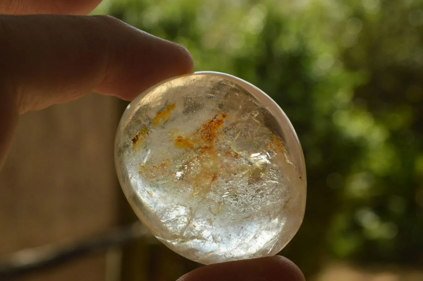 Polished Rock Crystal Quartz Galet / Palm Stones x 20 From Madagascar