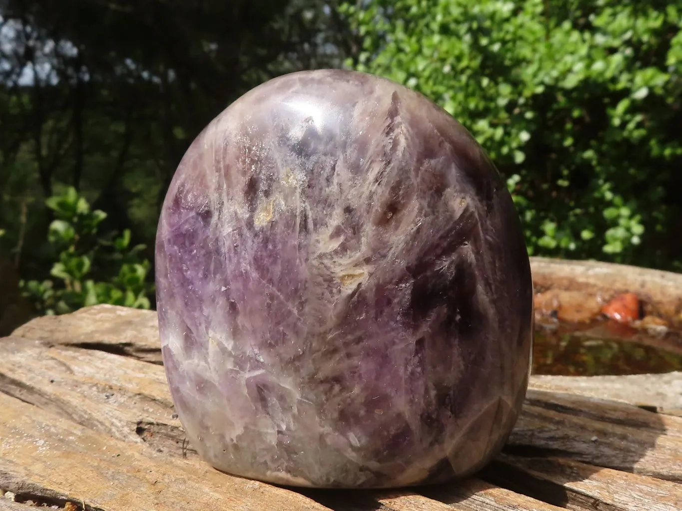 Polished Smokey Dream Amethyst Standing Free Forms x 2 From Madagascar