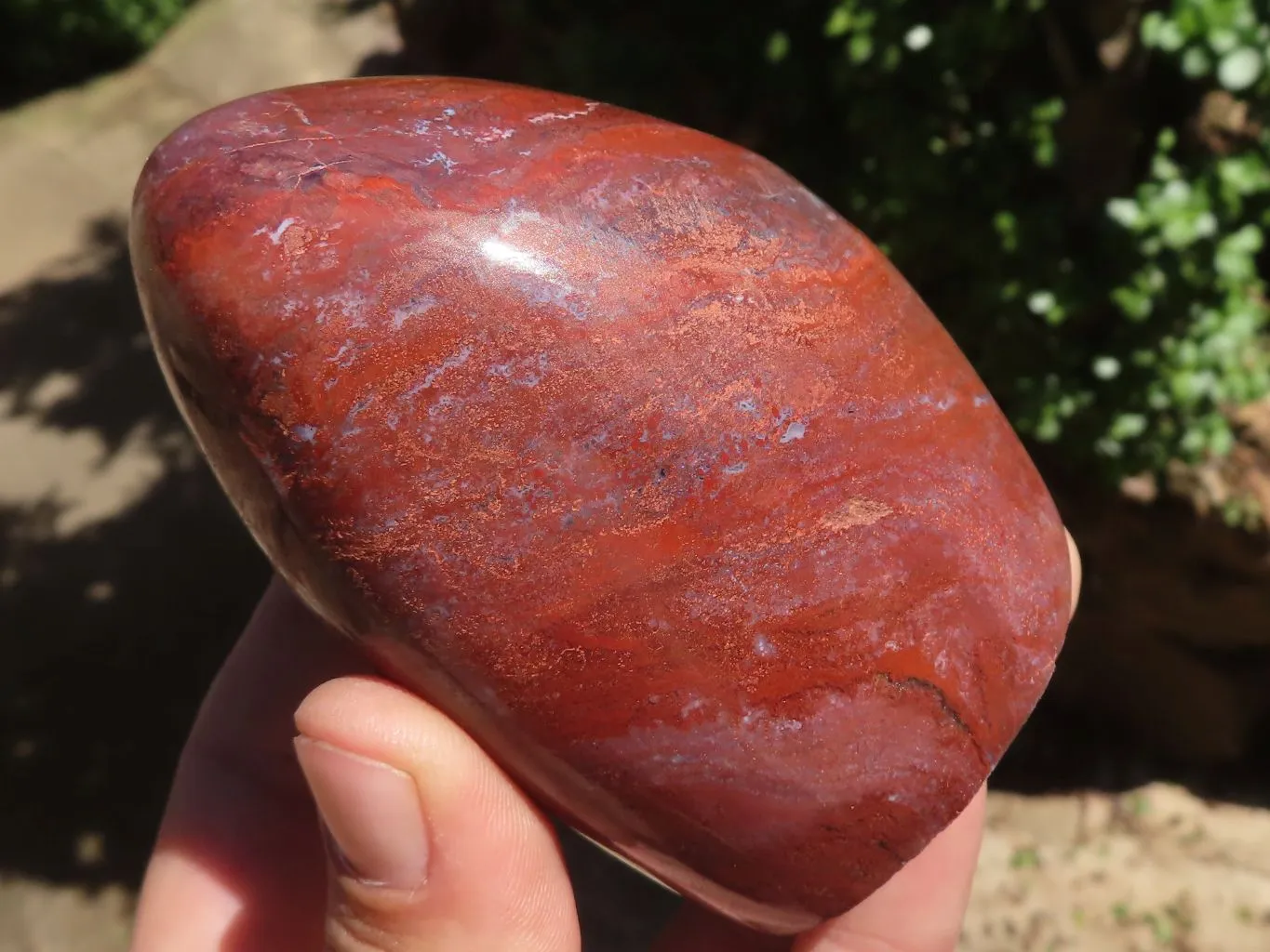 Polished Stunning Red Flame Jasper Standing Free Forms  x 6 From Madagascar