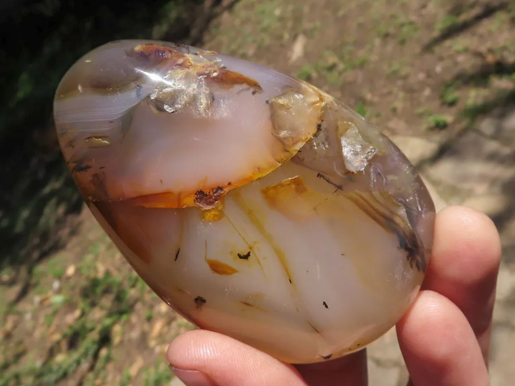 Polished Stunning Selection Of Dendritic & Coral Flower Agate Standing Free Forms x 4 From Madagascar