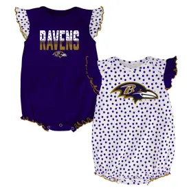 Ravens Baby Girl Dotty Duo