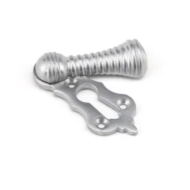 Reeded Beehive Covered Keyhole Escutcheon