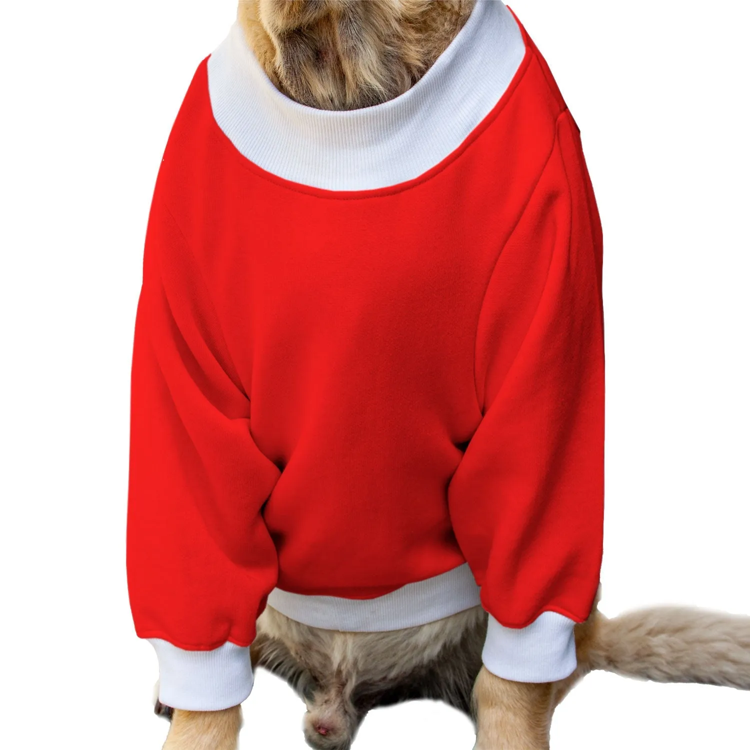 Ruse 'Basics' "Christmas Ugly Sweater Print" Printed Crew Neck Full Sleeve Sweatshirt For Dogs