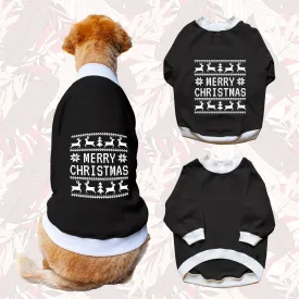 Ruse 'Basics' "Christmas Ugly Sweater Print" Printed Crew Neck Full Sleeve Sweatshirt For Dogs