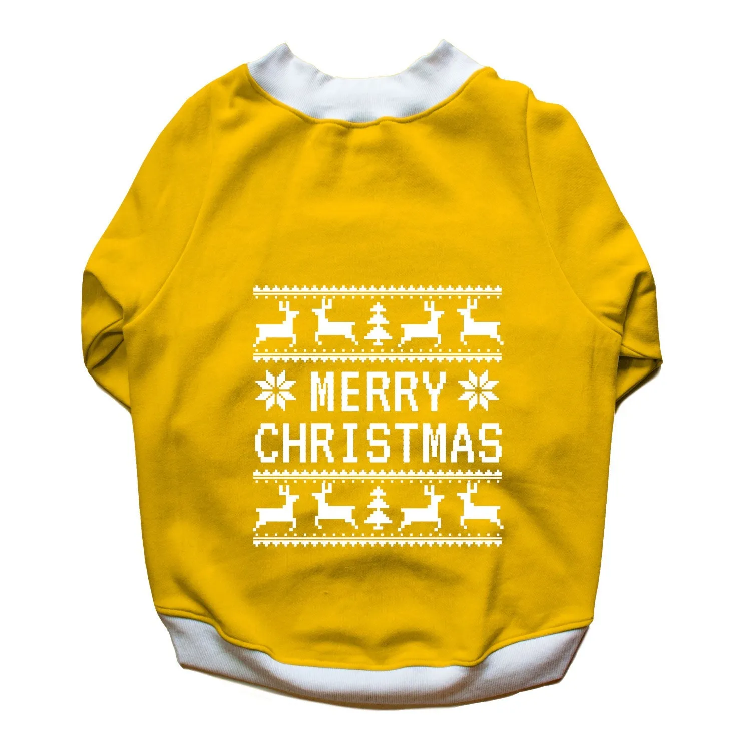 Ruse 'Basics' "Christmas Ugly Sweater Print" Printed Crew Neck Full Sleeve Sweatshirt For Dogs