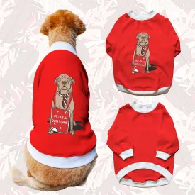 Ruse 'Basics' "I Ate Santa's Cookies" Printed Crew Neck Full Sleeve Sweatshirt For Dogs