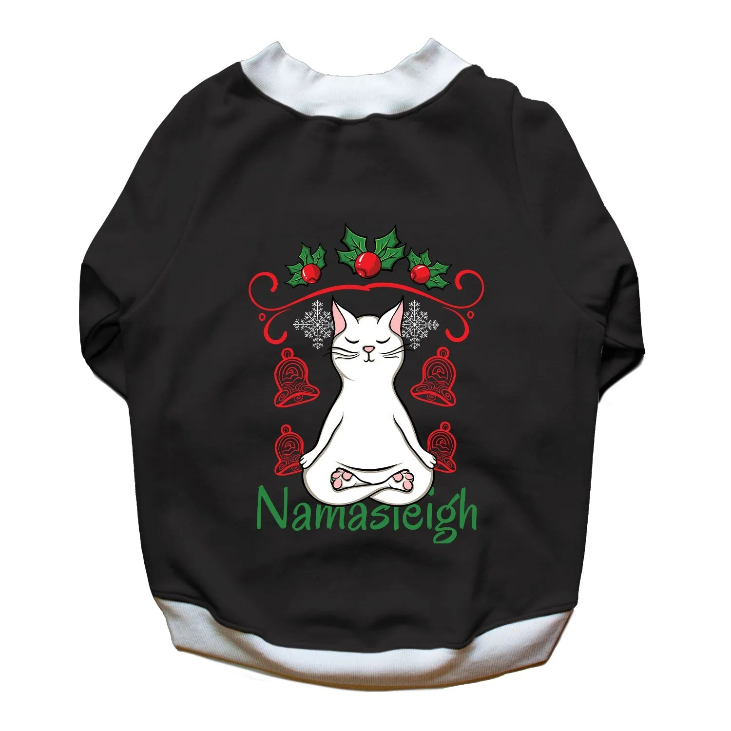 Ruse 'Basics' "Namasleigh" Printed Crew Neck Full Sleeve Sweatshirt For Dogs