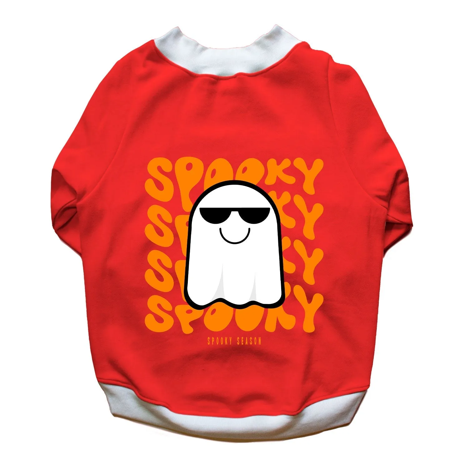 Ruse 'Basics' "Spooky Halloween" Printed Crew Neck Full Sleeve Sweatshirt For Dogs