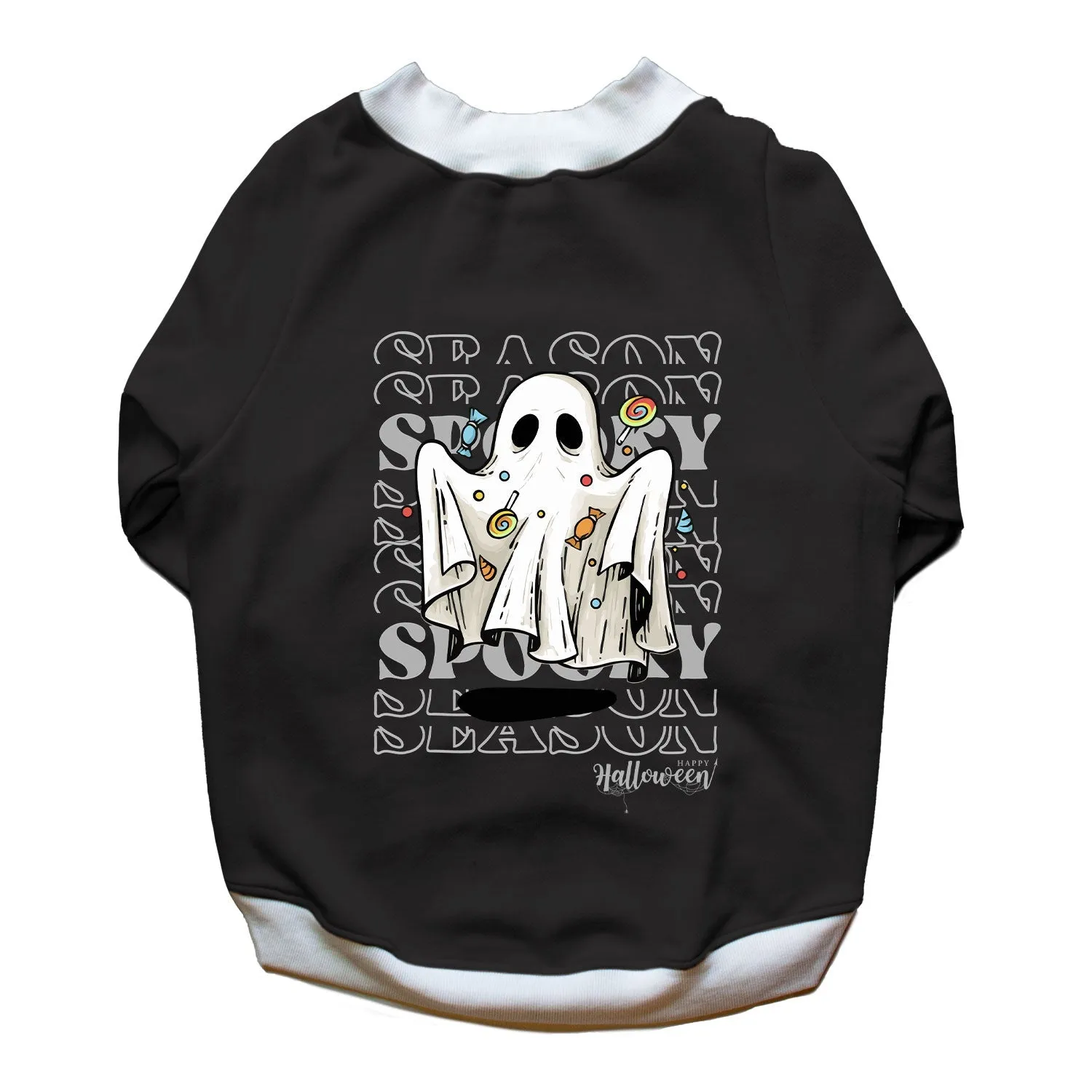 Ruse 'Basics' "Spooky Season" Printed Crew Neck Full Sleeve Sweatshirt For Dogs