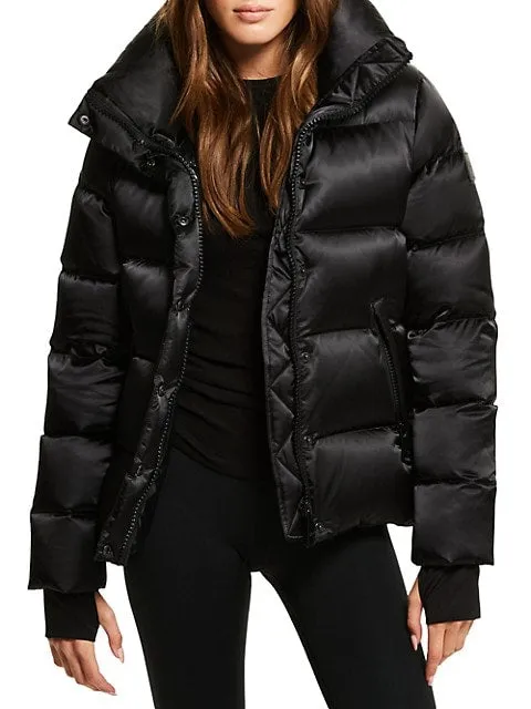 Sam.
 Isabel Satin Puffer Jacket