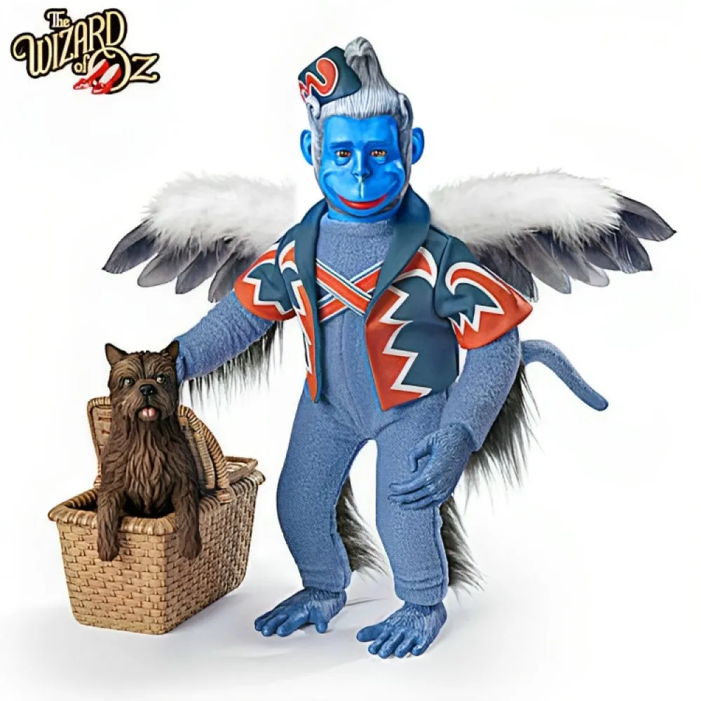 The Ashton-Drake Galleries The Wizard of OZ Portrait Figure Collection Issue #1: Winged Monkey with TOTO Handcrafted, Poseable Figure in Detailed Costume 16-Inches